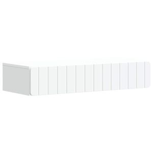 vidaXL V&auml;ggmonterad sidobord Vit 87,5 x 34,5 x 17 cm Konstruerat tr&auml;
