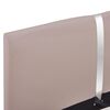 vidaXL Sängram utan madrass cappuccino konstläder 140x200 cm
