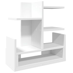 vidaXL Skrivbordshyllor vit 49x20x52,5 cm konstruerat tr&auml;