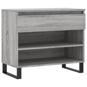 vidaXL Skosk&aring;p gr&aring; sonoma 70x36x60 cm konstruerat tr&auml;