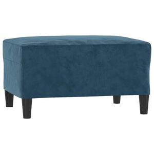 vidaXL Fotpall Bl&aring; 70x55x41 cm sammet