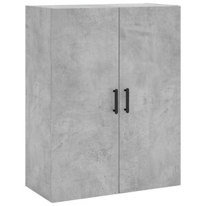 vidaXL V&auml;ggsk&aring;p betonggr&aring; 69,5x34x90 cm