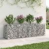 vidaXL Gabion upph&ouml;jd s&auml;ng Silver 200 x 50 x 60 cm Galvaniserat St&aring;l