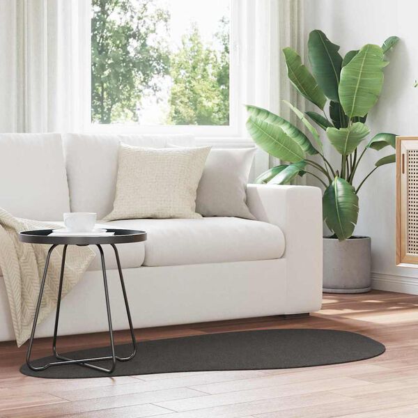 vidaXL Matta HUARTE Antracit 80 x 150 cm Polyester