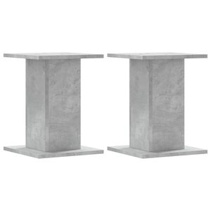 vidaXL H&ouml;gtalarst&auml;ll 2 st betonggr&aring; 30x30x40 cm konstruerat tr&auml;