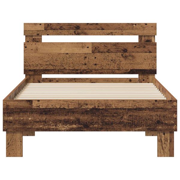 vidaXL S&auml;ngram Gammalt tr&auml; 98,5 x 200 cm Konstruerat tr&auml;