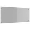 vidaXL K&ouml;ksskydd Ljusgr&aring; 90 x 40 cm h&auml;rdat glas