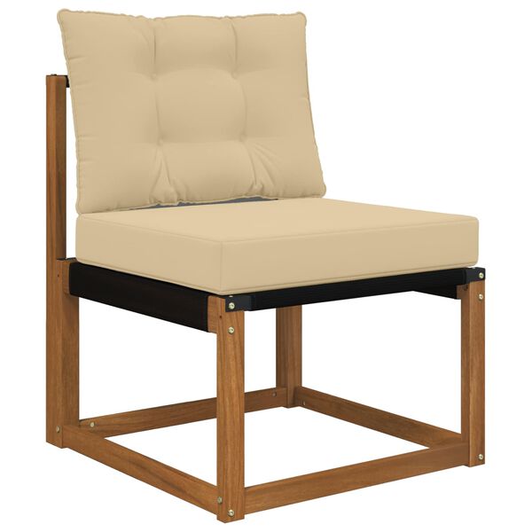 vidaXL Utomhus Soffa Kudde 2 pcs Beige Polyester