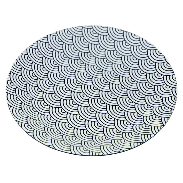 Bo-Camp Campingservis 16 delar Mix & Match melamin svart och vit