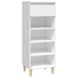 vidaXL Skosk&aring;p vit 40x36x105 cm konstruerat tr&auml;