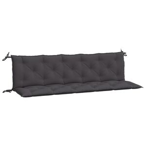 vidaXL B&auml;nkdynor f&ouml;r tr&auml;dg&aring;rden 2st antracit 180x50x7cm oxfordtyg