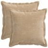 vidaXL Kudde 2 st HOUTEN Taupe 30 x 30 cm Chenilletyg