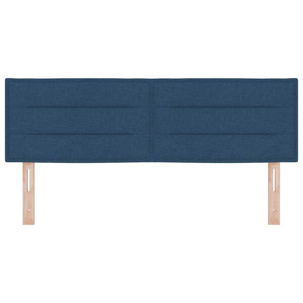 vidaXL Huvudgavel Bl&aring; 160 cm tyg