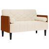 vidaXL Loveseat soffa med dynor 110 cm linne