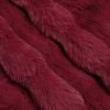 vidaXL Faux Kaninpäls Filt 4 pcs Bordeaux Röd 130 x 150 cm Polyester