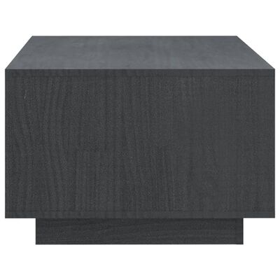 vidaXL Soffbord grå 110x50x33,5 cm massiv furu
