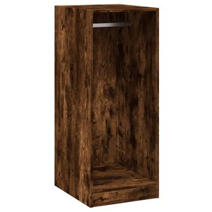 vidaXL Garderob r&ouml;kf&auml;rgad ek 48x41x102 cm konstruerat tr&auml;