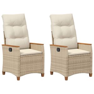 vidaXL F&auml;llbar tr&auml;dg&aring;rdstol Beige och gr&auml;ddf&auml;rgad 64 x 57,5 x 112 cm