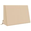 vidaXL Ryggkudde SOEST 100% Polyester Gr&auml;ddvit 60 x 20 x 40 cm