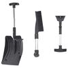 vidaXL Snöspade set 3-i-1 svart aluminium