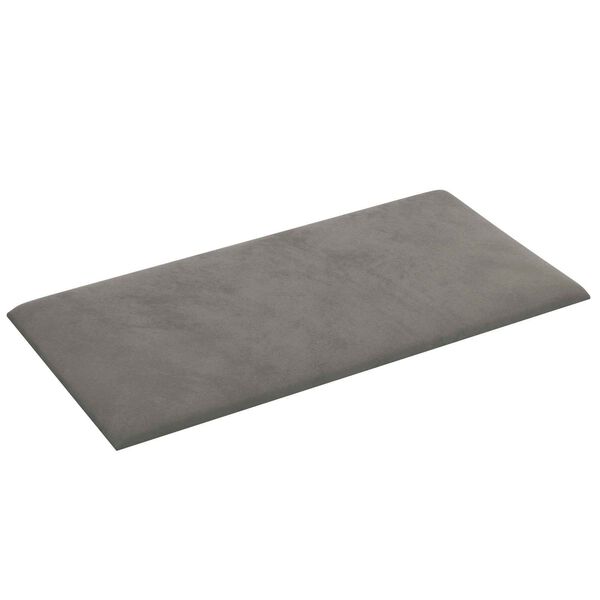 vidaXL V&auml;ggs&auml;nggavel 12 pcs Ljusgr&aring; 30 x 15 cm Sammet
