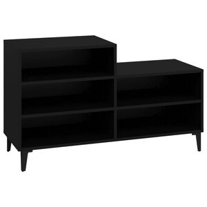 vidaXL Skosk&aring;p svart 102x36x60 cm konstruerat tr&auml;
