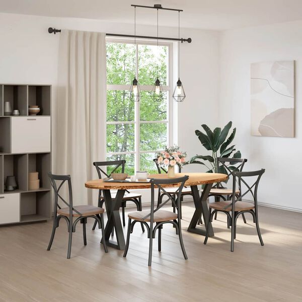 vidaXL Sängram utan madrass vaxad brun 90x200 cm massiv furu