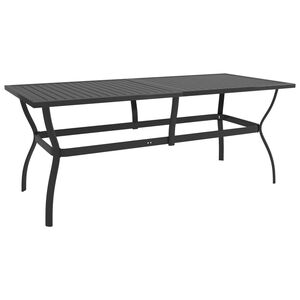 vidaXL Tr&auml;dg&aring;rdsbord antracit 190x80x72 cm st&aring;l