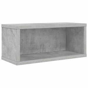 vidaXL CD-lagringsst&auml;ll Betonggr&aring; 40 x 17 x 17 cm Konstruerat tr&auml;