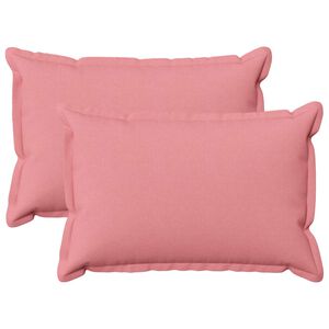 vidaXL Kudd&ouml;verdrag 2 st HOUTEN Rosa 40 x 60 cm Faux Linne