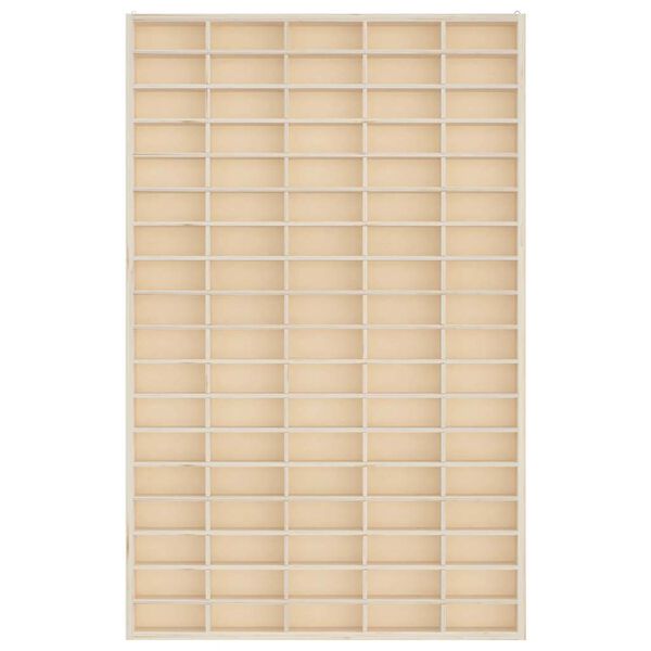 vidaXL Trämonter för samlarobjekt med 90 fack 50,5x4,5x79cm