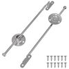 vidaXL Dragst&aring;ngsg&aring;ngj&auml;rn 2 pcs Silver 190 mm J&auml;rn