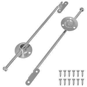vidaXL Dragst&aring;ngsg&aring;ngj&auml;rn 2 pcs Silver 190 mm J&auml;rn