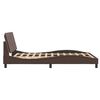 vidaXL Bed Frame without Mattress "Zadar" Brown 120x200 cm Faux Leather