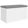 vidaXL F&ouml;rvaringsb&auml;nk vit 82x42x45 cm konstruerat tr&auml;