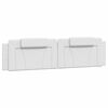 vidaXL Bed "Viana" with Mattress White 200x200 cm Faux Leather