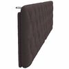 vidaXL Headboard Cushion Dark Brown 200 cm Fabric