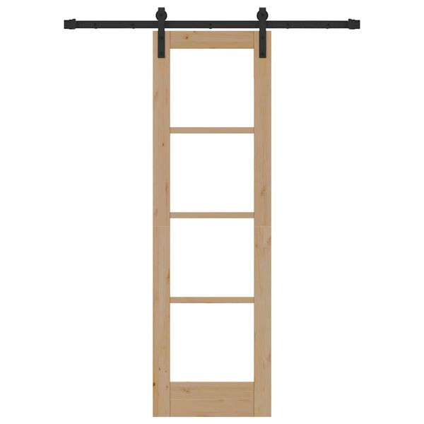 vidaXL Skjutd&ouml;rr ORKDAL Naturf&auml;rg 61 x 198,5 cm