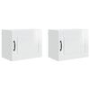 vidaXL V&auml;ggsk&aring;p PORTO 2 pcs H&ouml;gblanka vita 50 x 31 x 40 cm