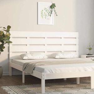 vidaXL S&auml;nggavel vit 120x3x80 cm massiv furu