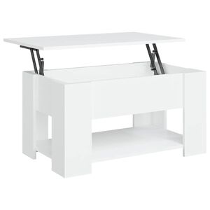 vidaXL Soffbord vit 79x49x41 cm konstruerat tr&auml;