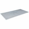 vidaXL Galler Silver 100 x 50 x 2 cm Varmf&ouml;rzinkad st&aring;l