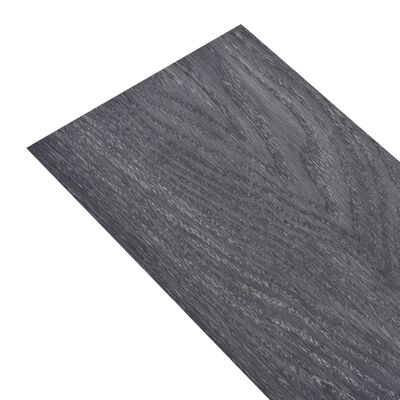 vidaXL Självhäftande PVC-golvplankor 5,21 m² 2 mm svart och vit