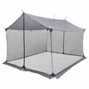 vidaXL Campingtarp med n&auml;tv&auml;ggar Gr&aring; och orange 340 x 260 x 220 cm