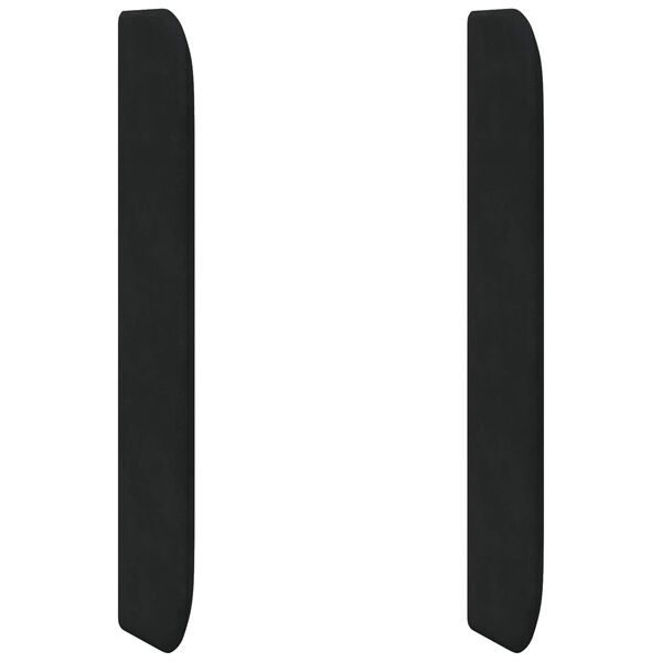 vidaXL S&auml;nggavel &Ouml;ra Svart 80 x 16 x 4 cm Sammet