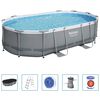 Bestway Pool Power Steel med tillbeh&ouml;r oval 488x305x107 cm