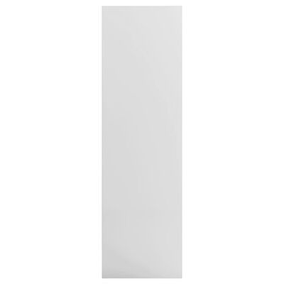 vidaXL Bokhylla högglans vit 97,5x29,5x100 cm spånskiva