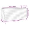 vidaXL Odlingslåda 110x40x45,5 cm massivt furuträ