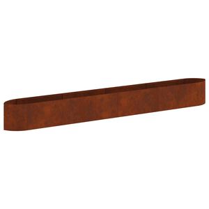 vidaXL H&ouml;jd Tr&auml;dg&aring;rdsb&auml;dd V&auml;derbest&auml;ndig st&aring;l 380 x 40 x 40 cm St&aring;l