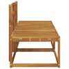 vidaXL Modulsoffa utomhus 2 Stycke Naturf&auml;rg 182,5 x 63 x 73 cm